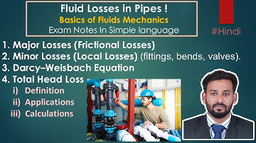 Fluid Losses in Pipes Explained | Major and Minor Losses in Fluid Flow | Basics of fluid mechanics