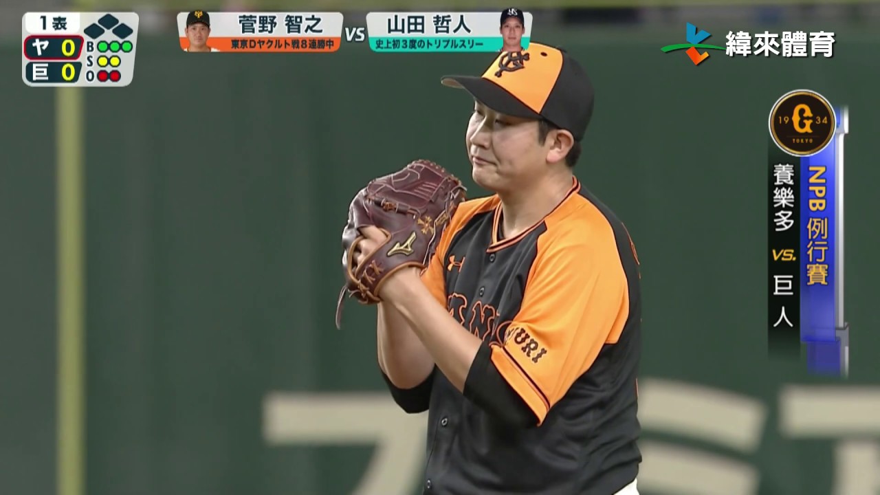 4 12 菅野智之優質先發封鎖燕子軍打線 Youtube 4 12 菅野智之優質先發封鎖燕子軍打線 Youtube