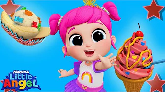 Summer Ice Cream |Songs for Kids! | Little Angel | Moonbug Kids - Girl Power! 🌸🌺🌸