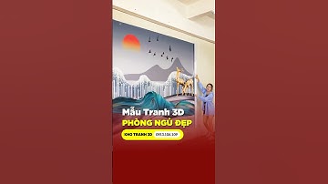 Tranh dán tường 3d khổ lớn loại lớn #shorts #shortvideo