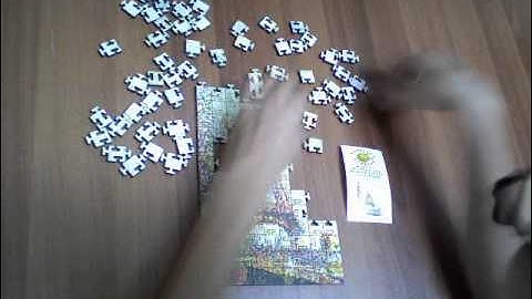 Eiffel Tower Wooden Puzzle 135PCS Time-lapse