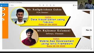 Computer Applications  Series  V : International Webinar on  Data Visualization using TABLEAU