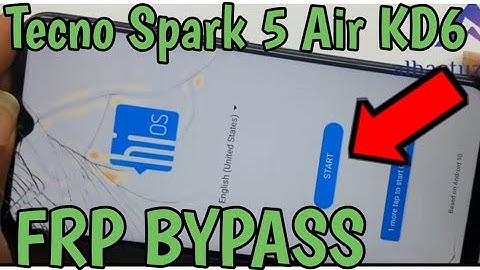 Tecno Spark 5 Air Tecno KD6 FRP Bypass Remove Google Account NEW PATCH