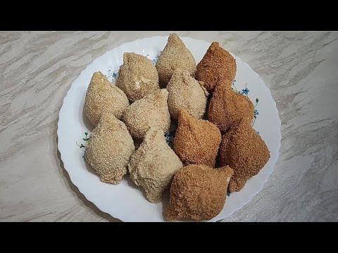 Fried stuffed GIANT PASTA shells | ground pork & beef | crumbled FETA CHEESE | cooking food