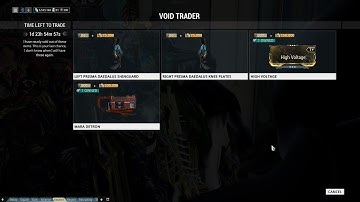 Warframe Void Trader PC 5/15/2015