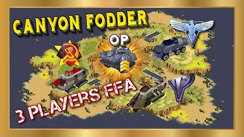 OP BF in a Very Cool Game in Canyon Fodder map Yuri, Allied and Soviet 3 Players Free for All online