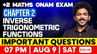 2 Maths Onam Exam  Inverse Trigonometric Functions  Important Questions  Exam Winner