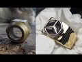 I TURN HEX NUT INTO A RING WITH THE MERCEDES BENZ LOGO