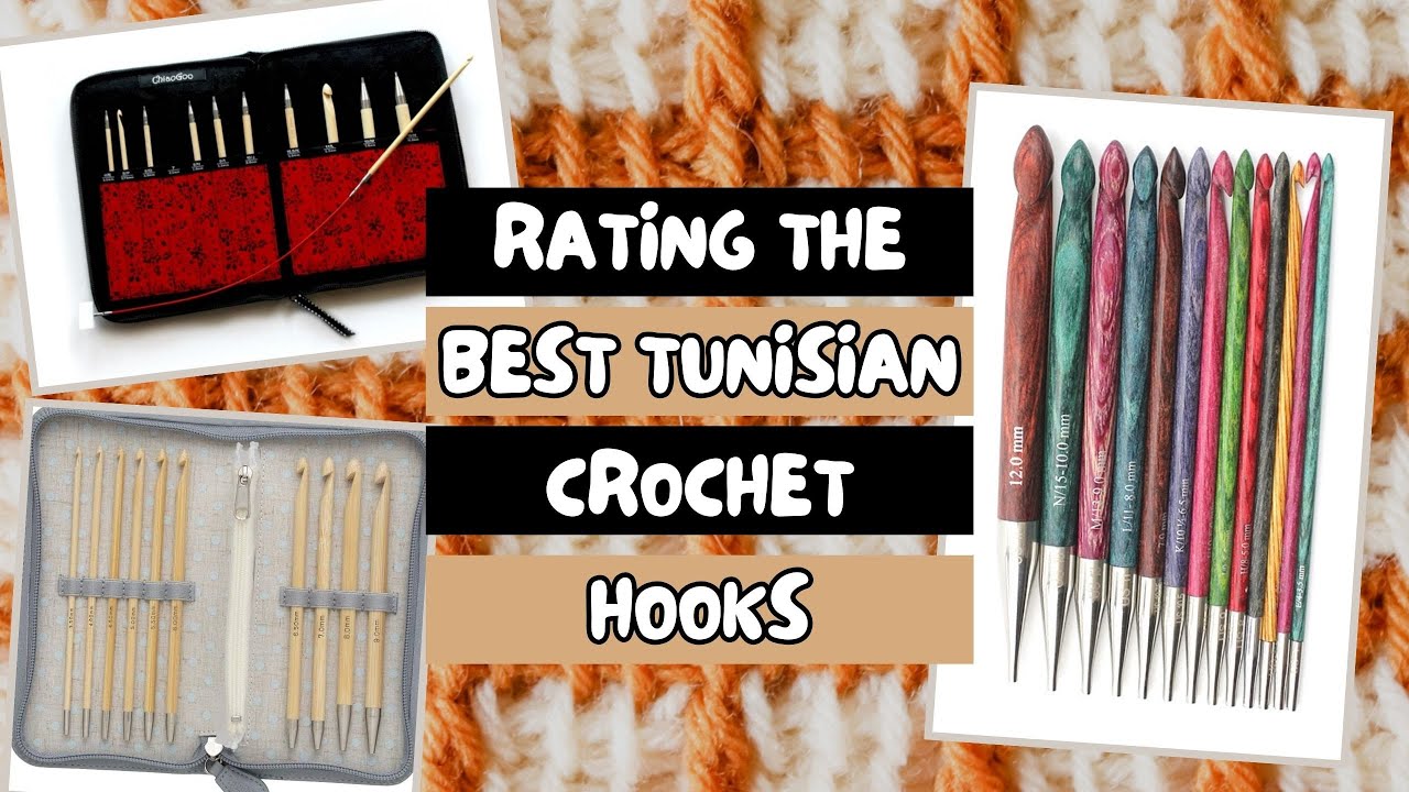QJH Aluminum Long Crochet Hook Set, 11pcs Tunisian Crochet Hooks