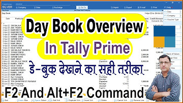 Day book in Tally Prime| How how Day in Tally Prime | How Show Day to Day Transition In Tally Prime