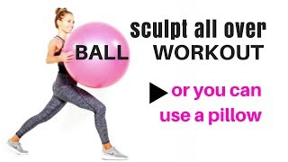 WORKOUT AT HOME TO TONE YOU UP AND BURN CALORIES - sculpting exercise video tones abs, legs & booty