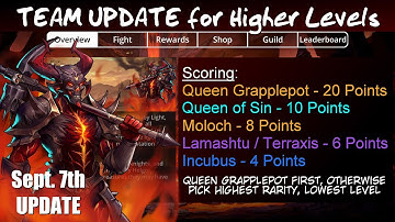 Gems of War - The Ruby Light WE Updated Team for Higher Levels