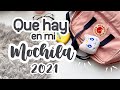 ¿Qué hay en mi MOCHILA kanken? 2021 + UNBOXING de papelería nueva! 📒🖌🖍