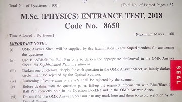 All Msc Physics Entrance Question Paper 2020,2019 HPU| csir NET | JAM, DU, PU, CU |, #StarkPhysics