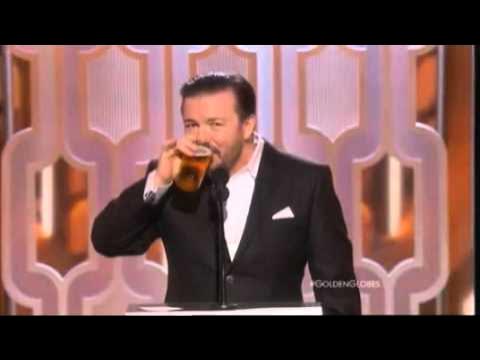 Ricky Gervais Opening Monologue | Golden Globe 2016 - YouTube