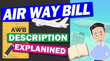 Explained about Cost on Air Waybill! What