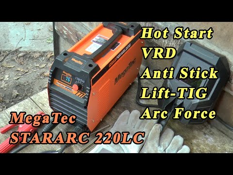 Сварочный инвертор MegaTec STARARC 220LС Функции Hot Start  VRD Anti Stick Lift-TIG Arc Force