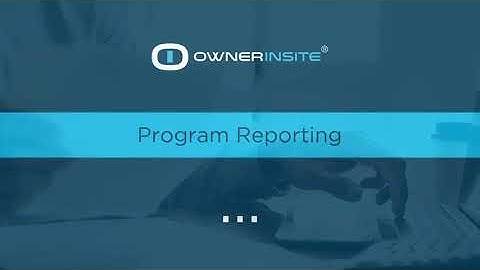 Construction Program Reporting Intro Video - Owner Insite