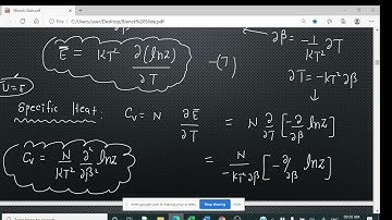 Statistical Mechanics# Lecture 56 #Solid State Mechanics # M.Sc. Final