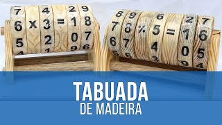 Jogo Aprendendo a Tabuada 100 peças em madeira Brinquedo Educativo