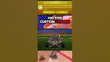 NEW ROCKETLEAGUE ALPHA CONSOLE 2.0 (UPDATE) ! 🚀🔥 #RocketLeague #Gspec #Alphaconsole