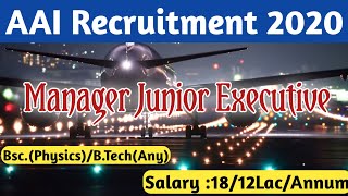 AAI ATC Recruitment 2020 | Manager Junior Executive Vacancy, Selection Process |,Syllabus| mathocomm