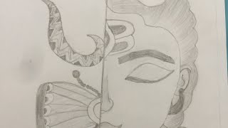 How to draw easily lord shiva pencil drawing |lord shiva drawing step by step