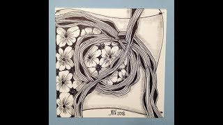 Easy Zentangle - Meditative art - Diva dance