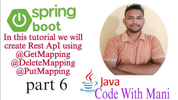 Spring Boot Framework tutorial #6 DeleteMapping PutMapping GetMapping API