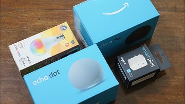 Unboxing Smart Devices for Home : Alexa Echo Dot, WIPRO Smart Bulb, Amazon Smart Plug