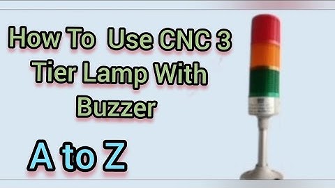 3 Tier LED tower lamp 1 in 3 colour with buzzer ||Process complete lamp & Electrical Connection||
