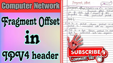Fragment Offset in IPV4 Header Explained 🌐 #ComputerNetwork