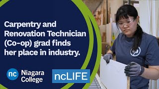 Carpentry and Renovation Technician (Co-op) grad finds her place in industry.