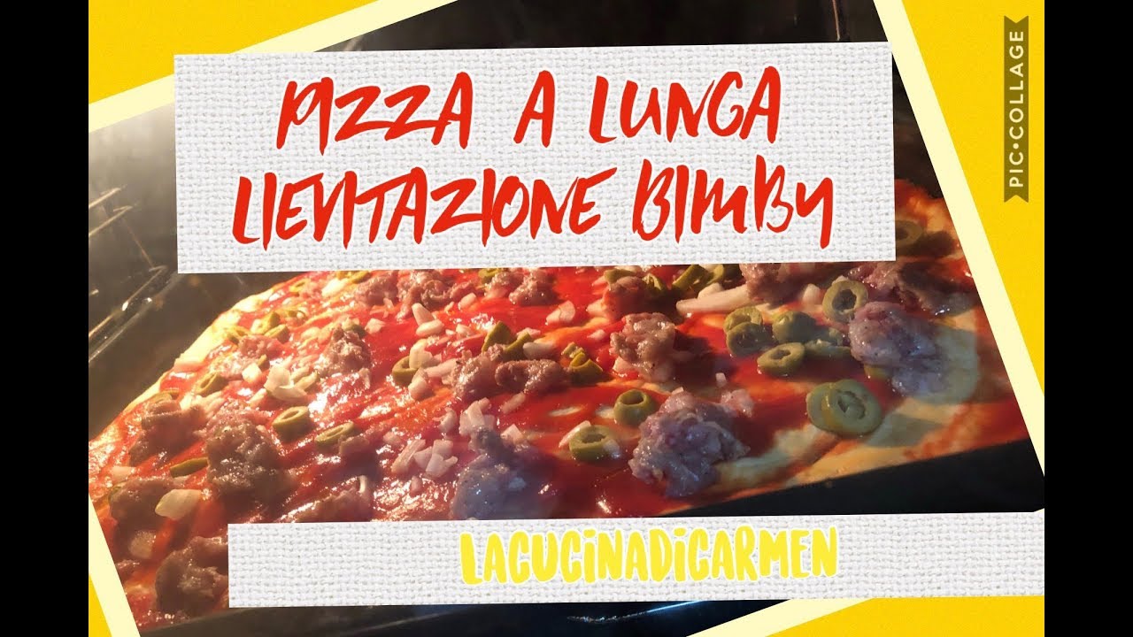 Pizza A Lunga Lievitazione Bimby Youtube