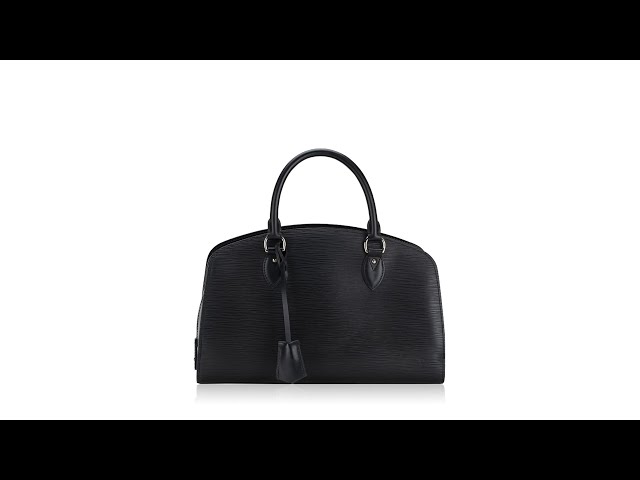 LOUIS VUITTON Black Electric Epi Leather Pont-Neuf PM Bag