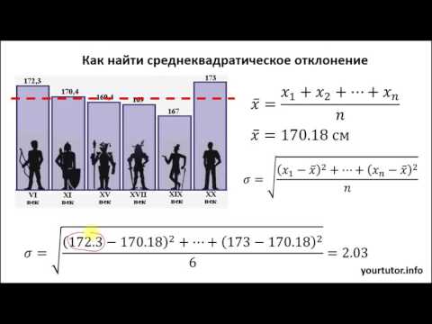 Видео: Стандартное отклонение S в квадрате?