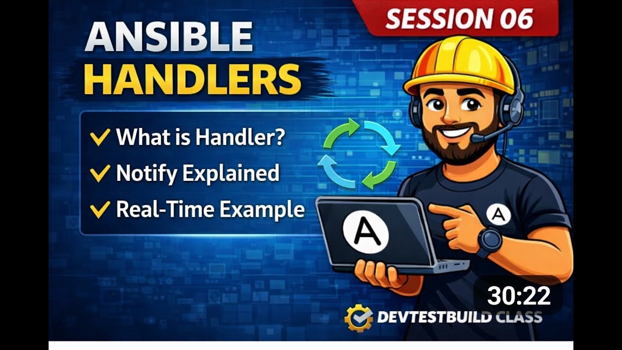 Ansible Handlers Explained – Real-Time Automation Concept | Session 06