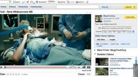 How to make widescreen HD videos on youtube