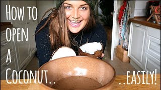 How to open Coconut and Remove from shell