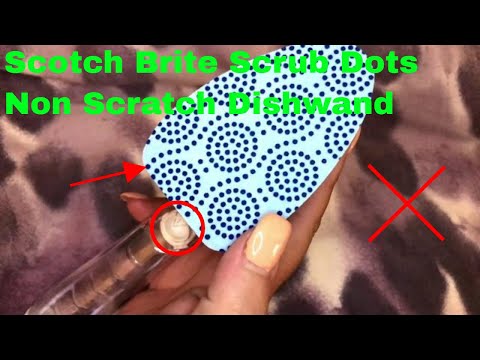 ✅ How To Use Scotch Brite Scrub Dots Non Scratch Dishwand Review