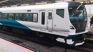 E257系2000番台・E257系2500番台オオNA-06編成+オオNC-33編成横浜駅発車