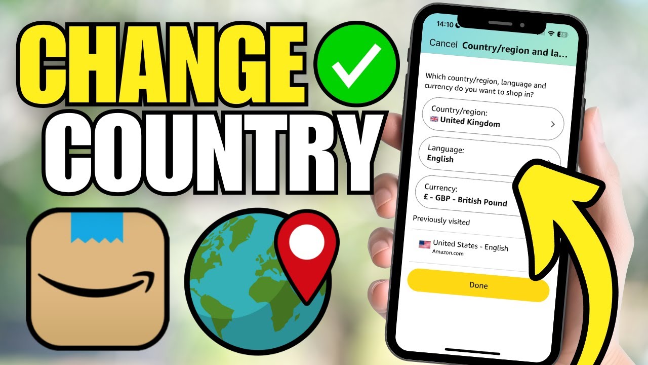 How To Change Country & Region on Amazon App - YouTube