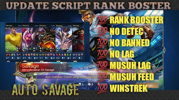 UPDATE SCRIP RANK BOSTER MLBB AUTO WINS BY.AINX