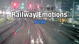 4K Swiss train ride at night through rainfall and fog (return trip, IR75 Konstanz (D)  Zurich)