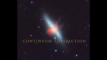 Using Continuum Subtraction on M82
