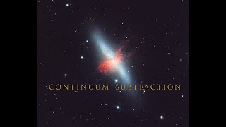 Using Continuum Subtraction on M82