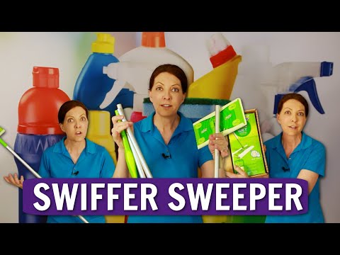 Swiffer Sweeper Dry and Wet Mop Product Review | How to Mop Hardwood Floors