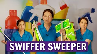 Swiffer Sweeper Dry and Wet Mop Product Review | How to Mop Hardwood Floors screenshot 1