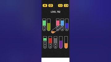 Water sort puzzle level 752