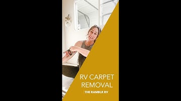 RV CARPET REMOVAL | How to remove old carpet from your RV!